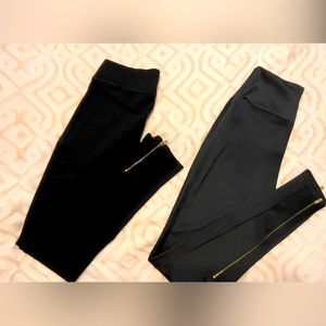 Black Zara and Charlotte Russe leggings
